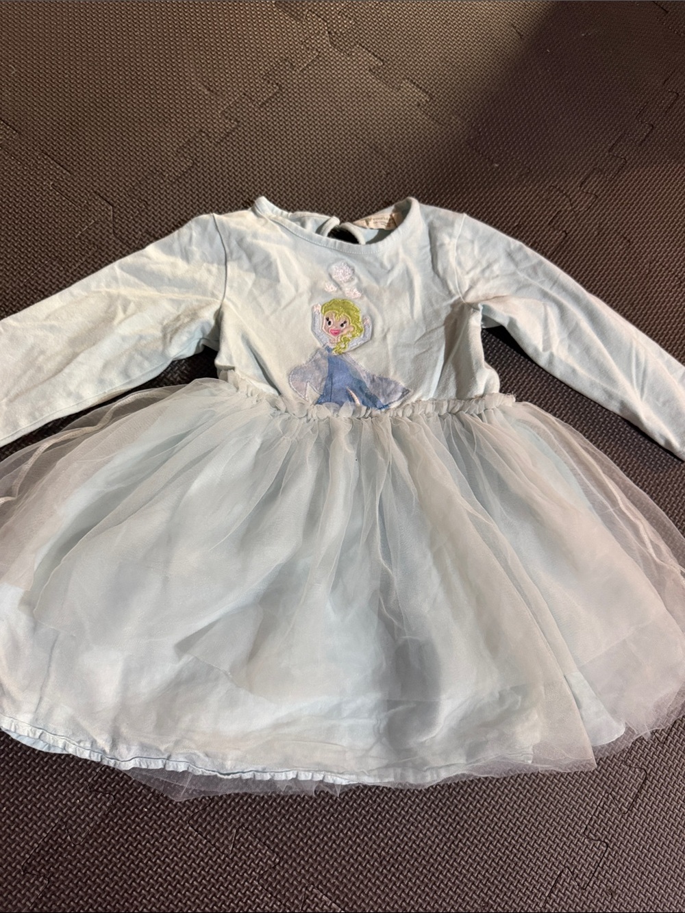 Monica and Andy Elsa frozen tulle twirl dress